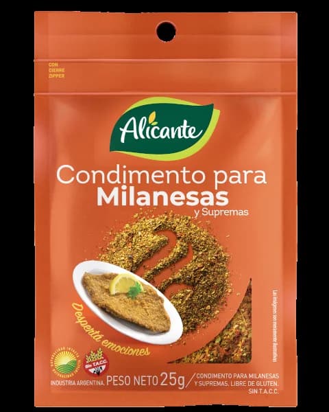 ALICANTE Condimento p/milanesa ST S25G