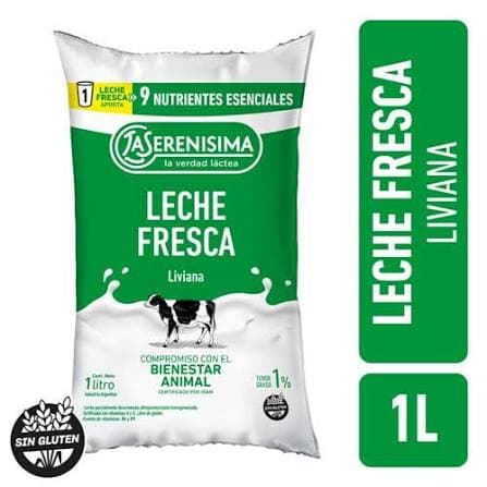 LA SERENISIMA Leche desc. sachet 1l 1%