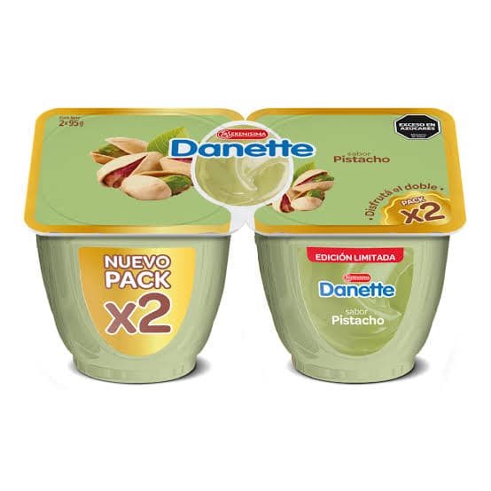 DANETTE Pistacho PACK x2u 190g