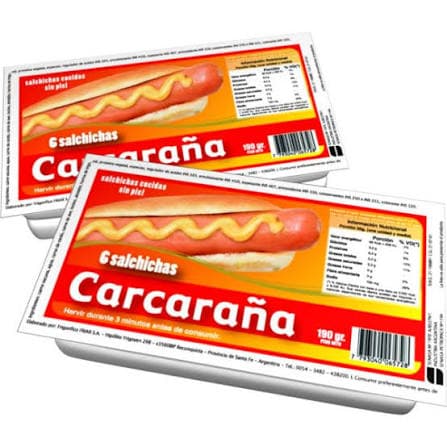 CARCARAÑA Salchichas x 6 